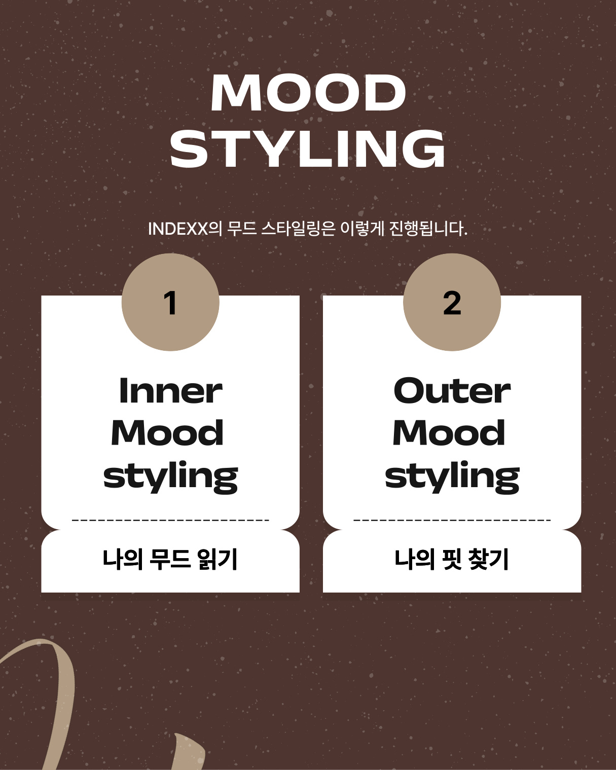 Inner mood and outer mood styling process